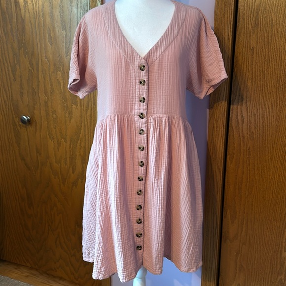 Madewell Dresses & Skirts - Madewell pink size small dress.